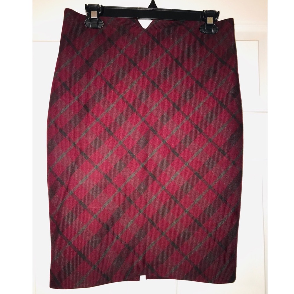 Express plaid pencil skirt